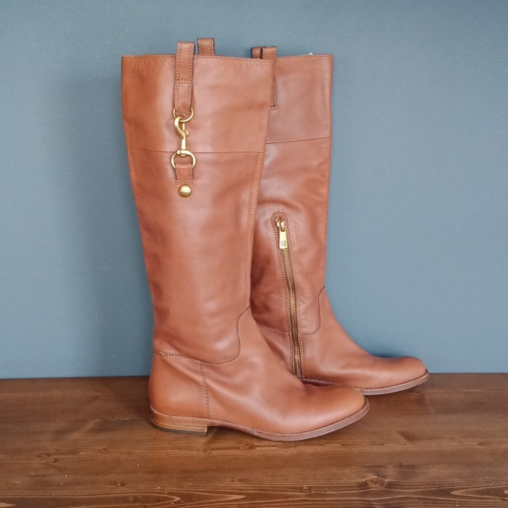 Coach leather boots